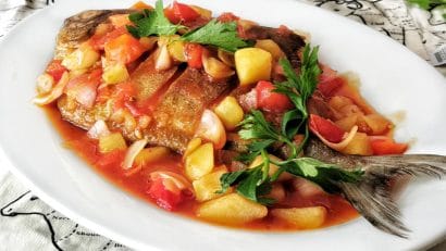 Sweet and sour crispy fish ( Promfet)